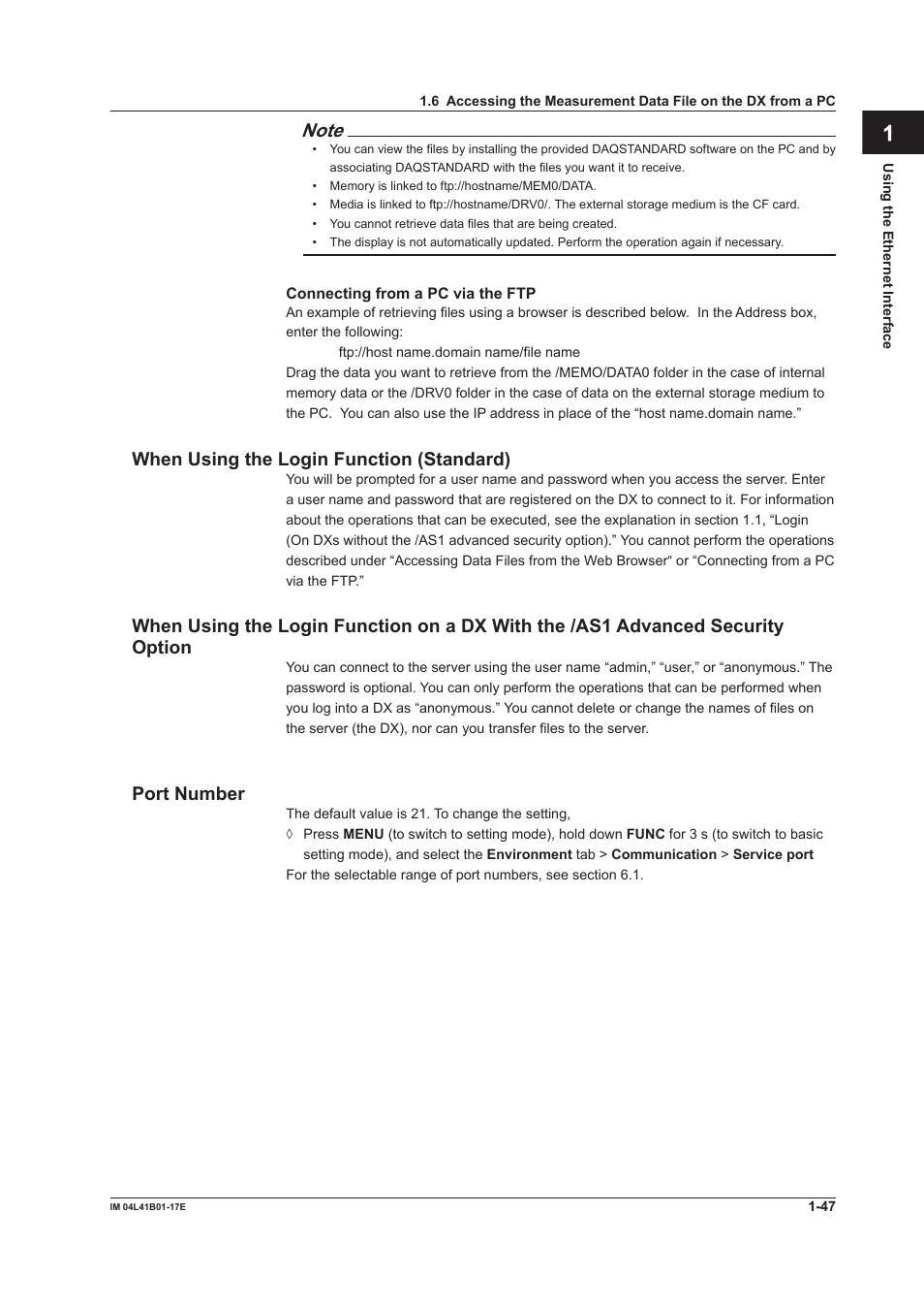 Yokogawa Removable Chassis DX1000N User Manual | Page 55 / 261