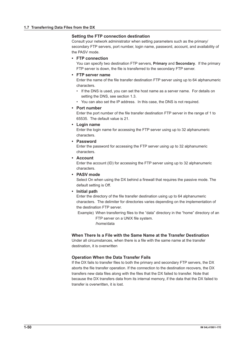 Yokogawa Removable Chassis DX1000N User Manual | Page 58 / 261