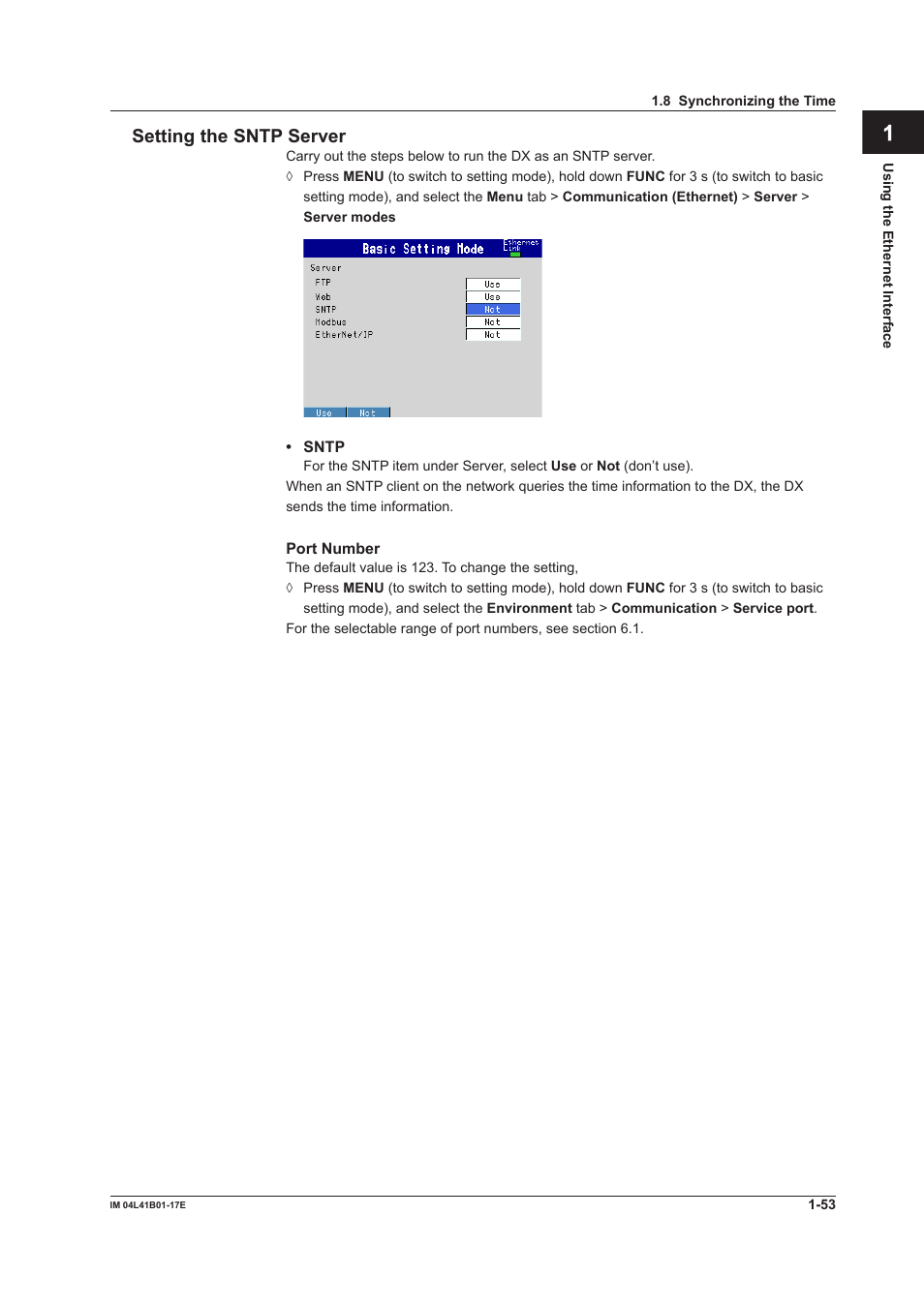 Yokogawa Removable Chassis DX1000N User Manual | Page 61 / 261