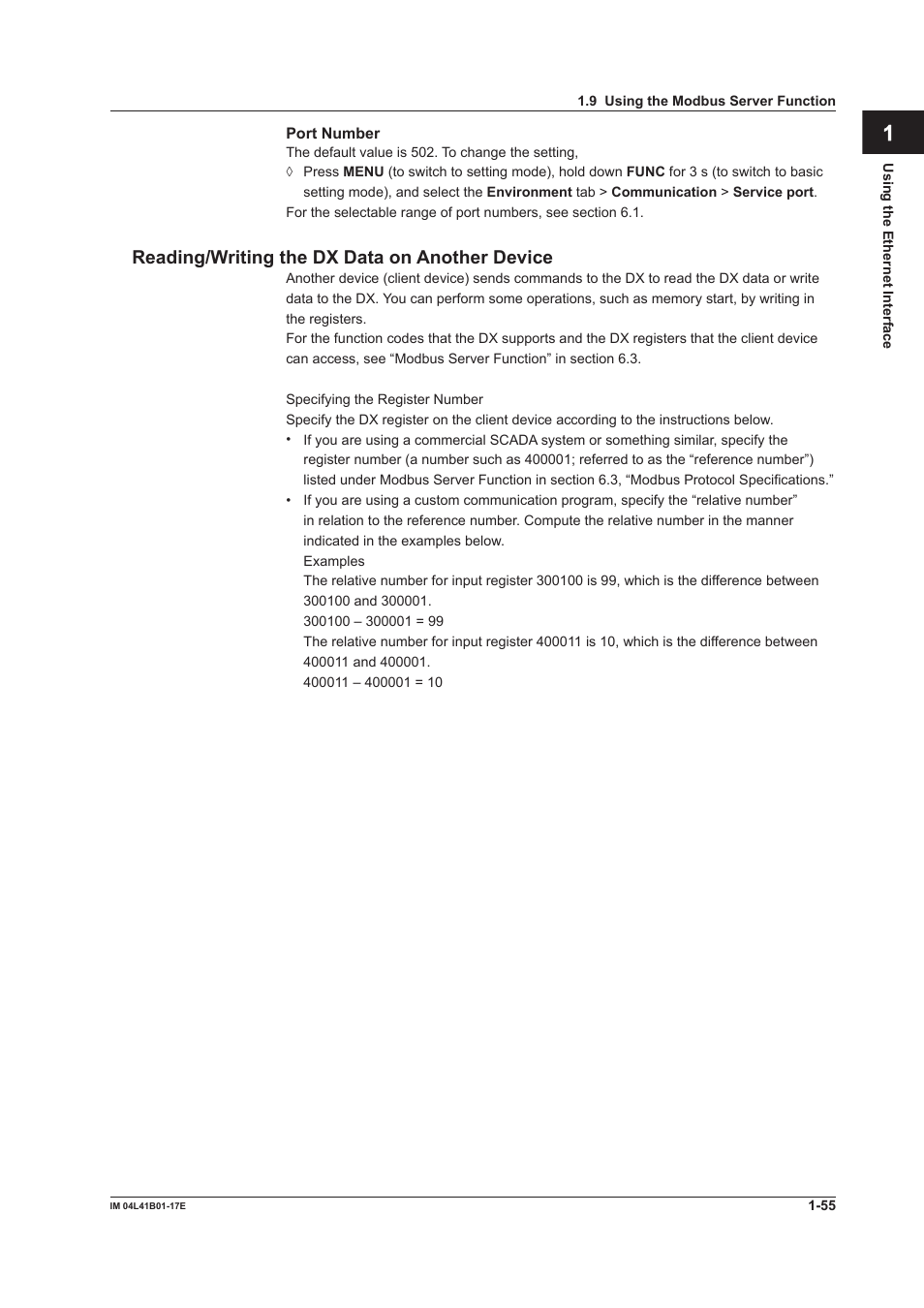 Yokogawa Removable Chassis DX1000N User Manual | Page 63 / 261