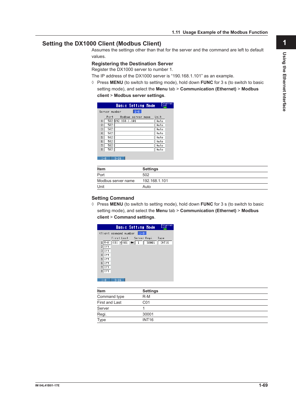 Yokogawa Removable Chassis DX1000N User Manual | Page 77 / 261