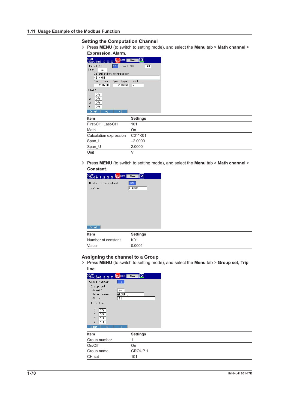 Yokogawa Removable Chassis DX1000N User Manual | Page 78 / 261