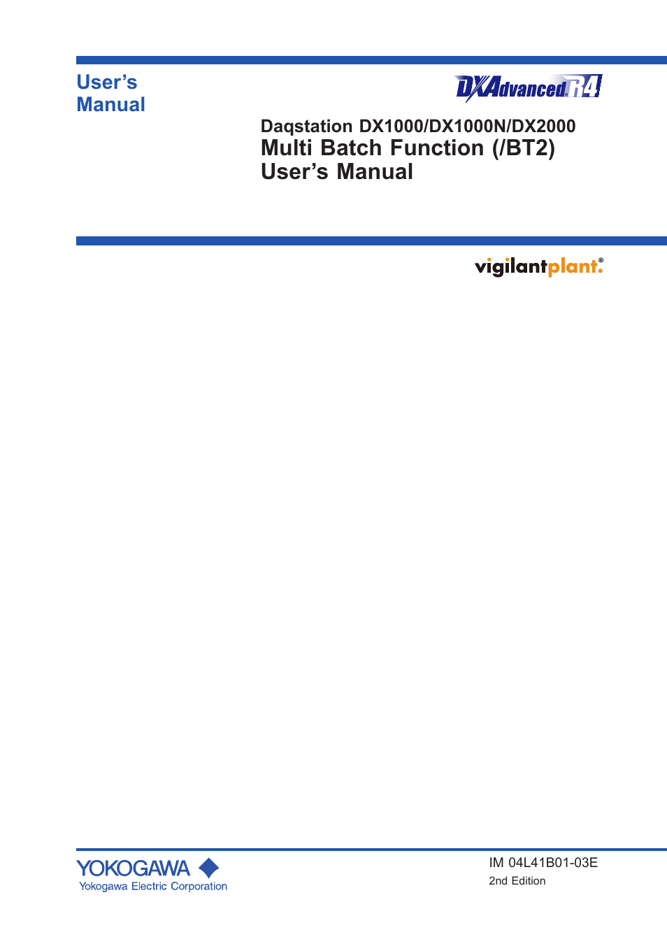 Yokogawa Removable Chassis DX1000N User Manual | 41 pages