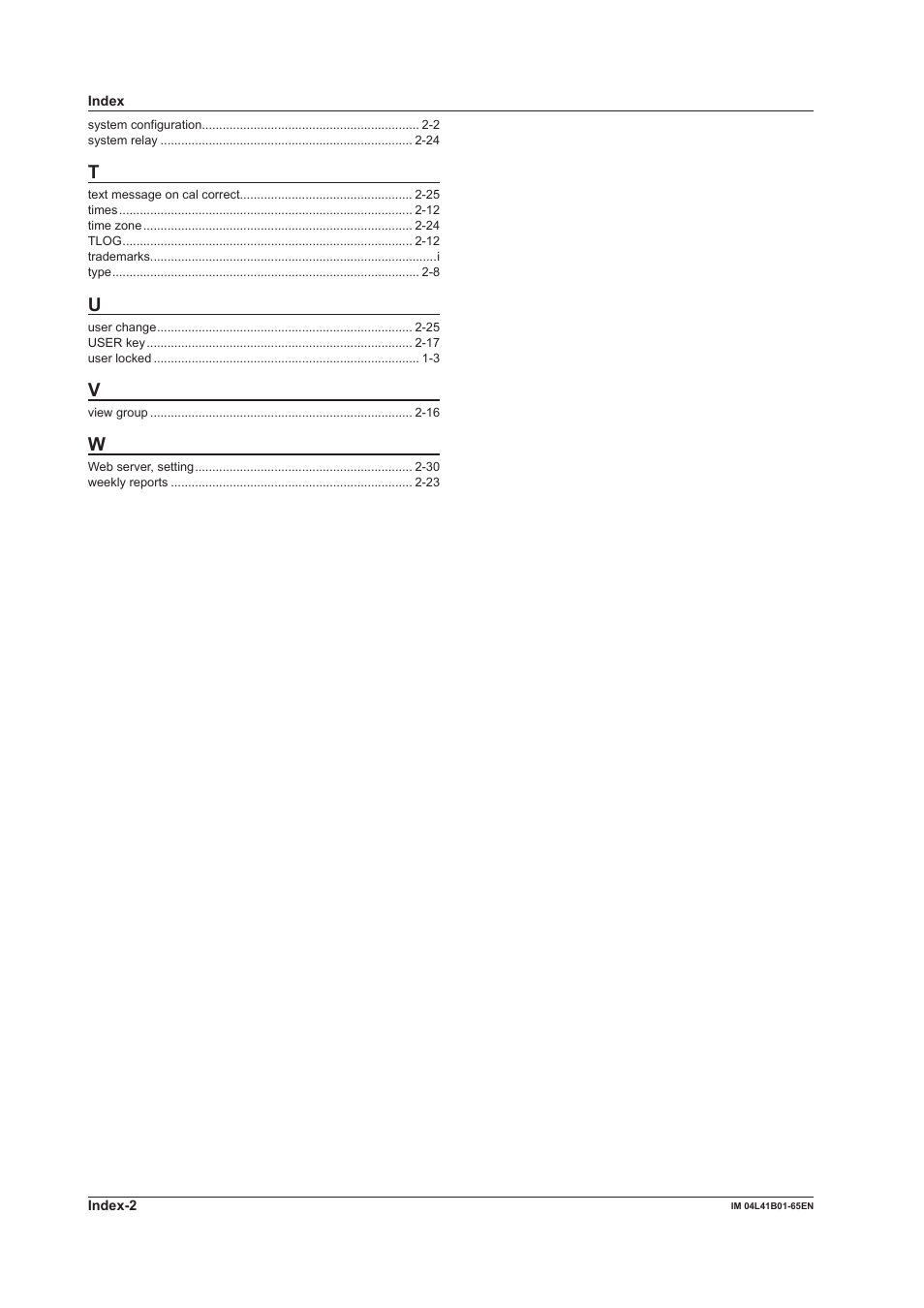 Yokogawa Data Acquisition with PID Control CX2000 User Manual | Page 55 / 55