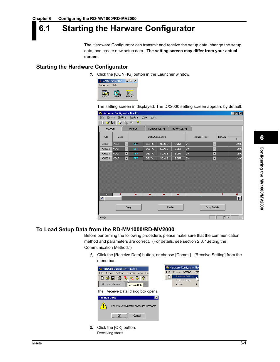 1 starting the harware configurator | Yokogawa Data Acquisition with PID Control CX2000 User Manual | Page 116 / 286