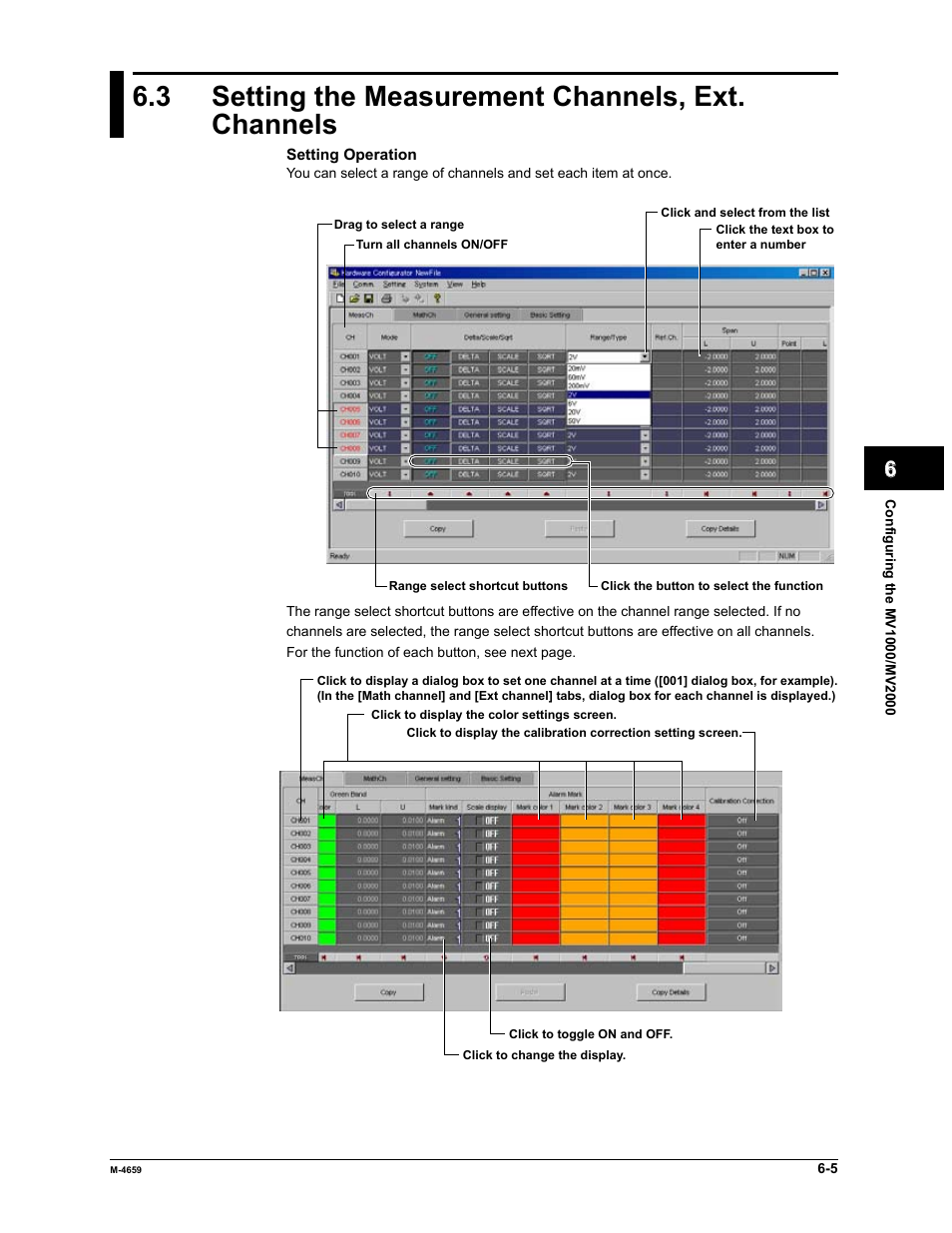 3 setting the measurement channels, ext. channels | Yokogawa Data Acquisition with PID Control CX2000 User Manual | Page 120 / 286