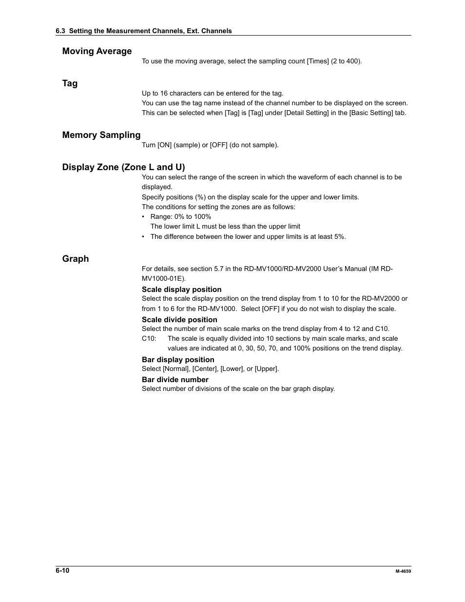 Yokogawa Data Acquisition with PID Control CX2000 User Manual | Page 125 / 286