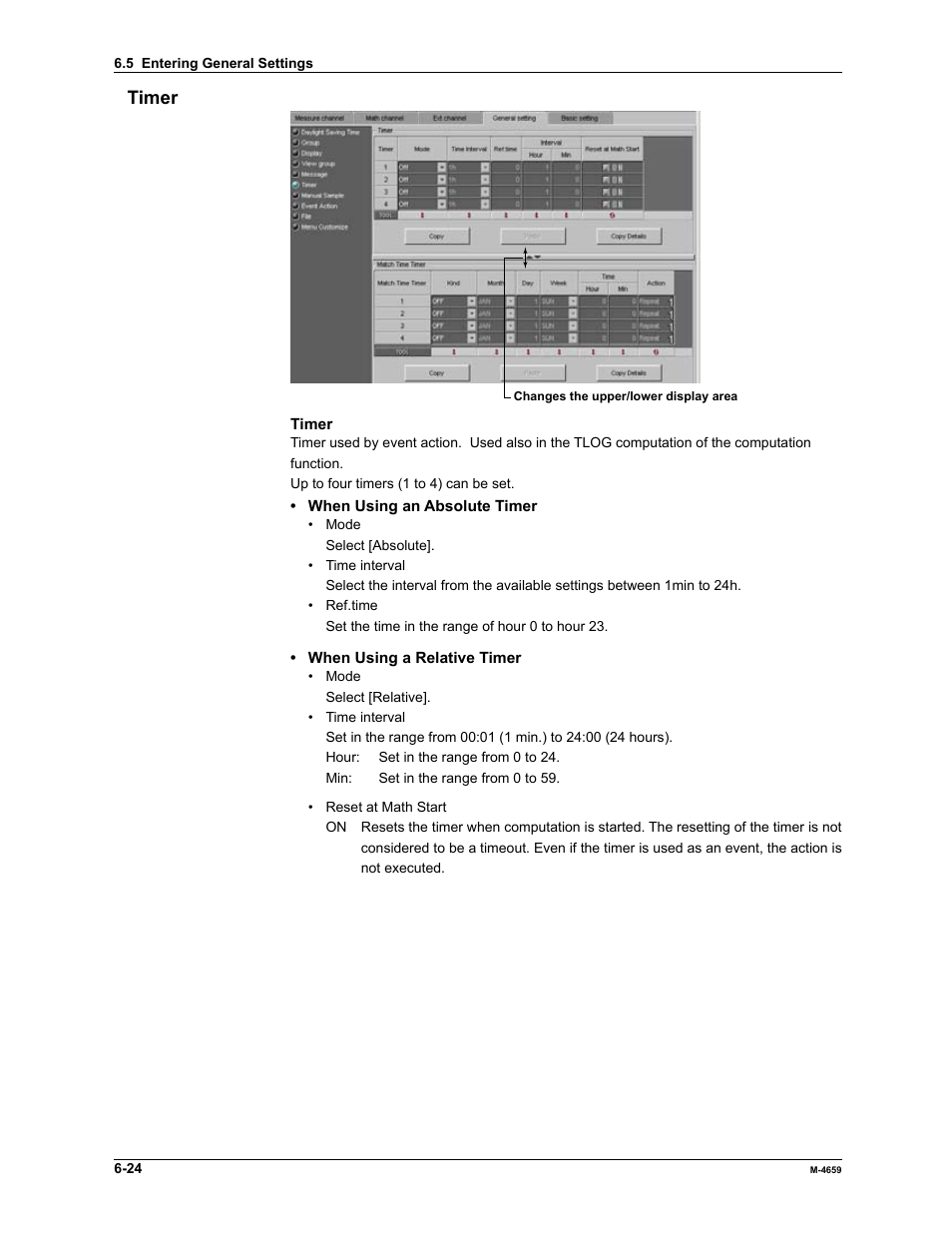 Timer | Yokogawa Data Acquisition with PID Control CX2000 User Manual | Page 139 / 286