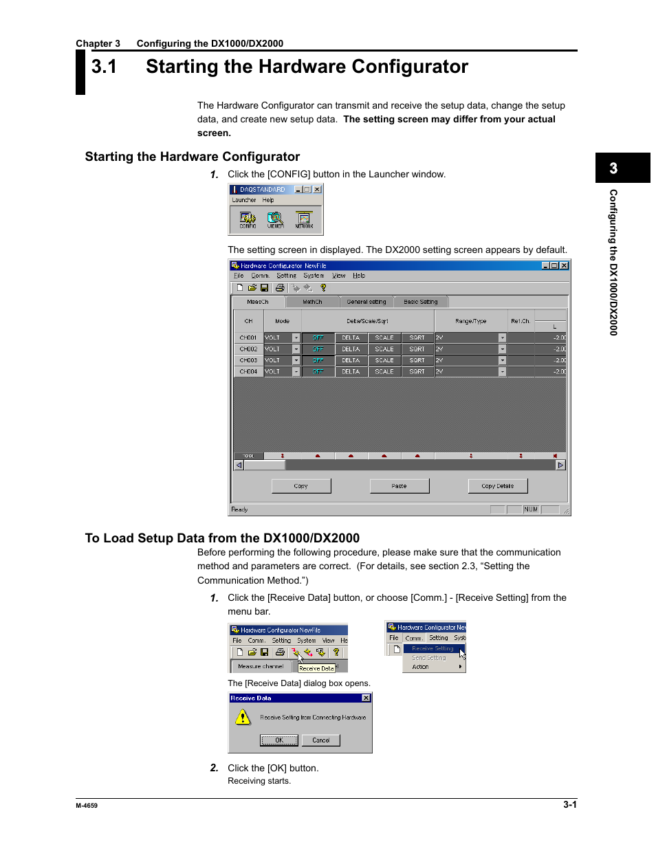 1 starting the hardware configurator | Yokogawa Data Acquisition with PID Control CX2000 User Manual | Page 17 / 286