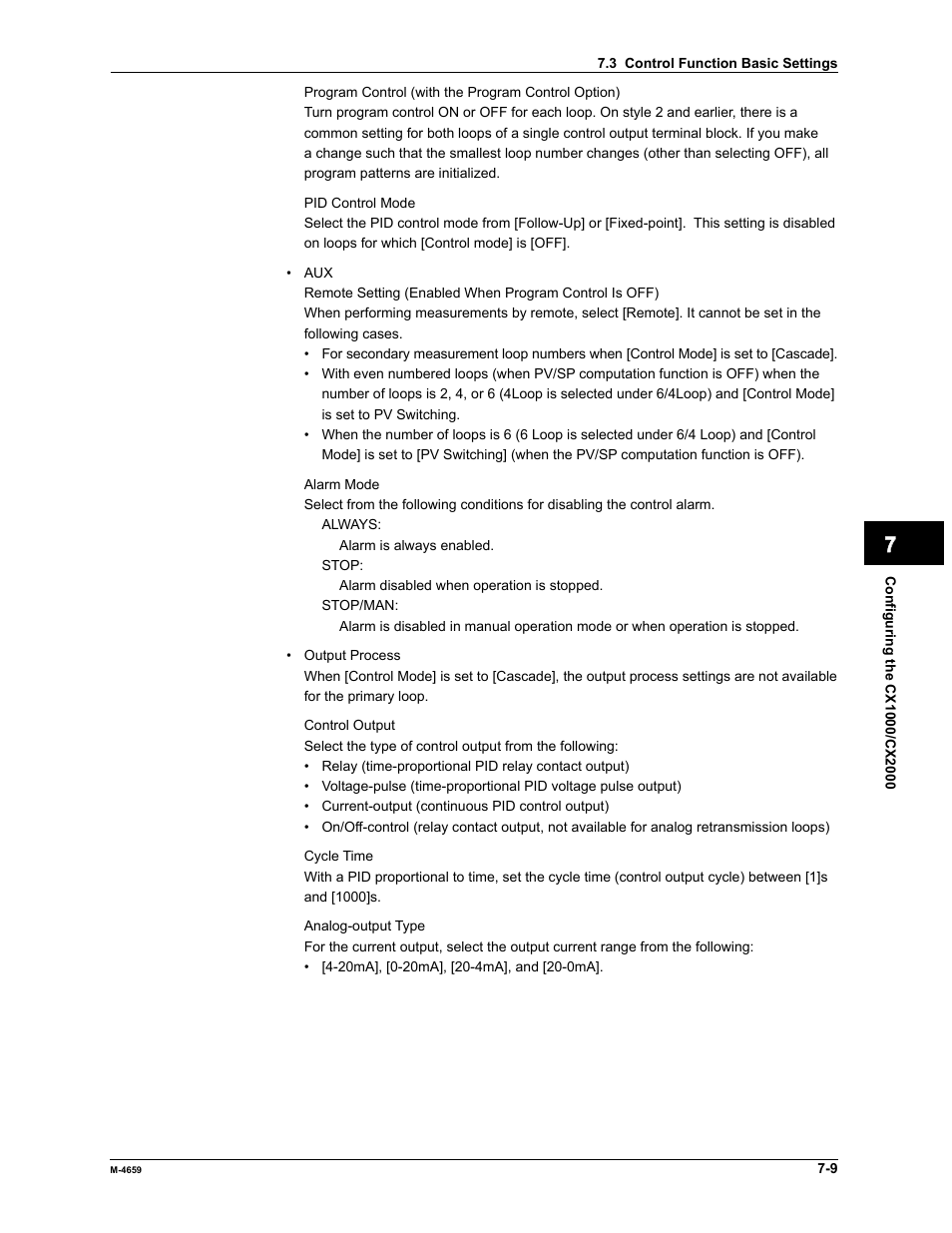 Yokogawa Data Acquisition with PID Control CX2000 User Manual | Page 183 / 286