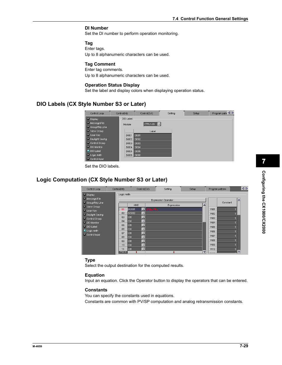 Yokogawa Data Acquisition with PID Control CX2000 User Manual | Page 203 / 286