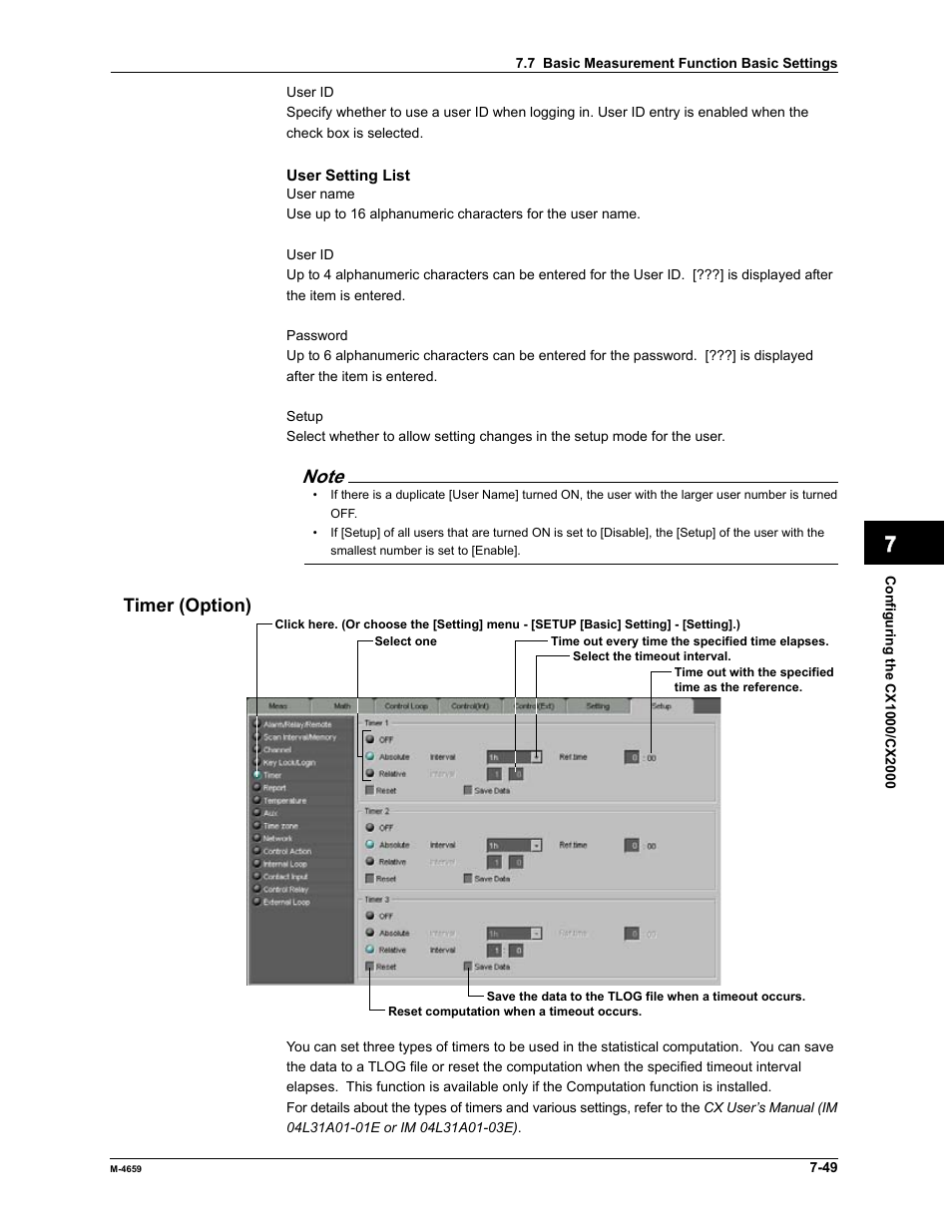 Yokogawa Data Acquisition with PID Control CX2000 User Manual | Page 223 / 286