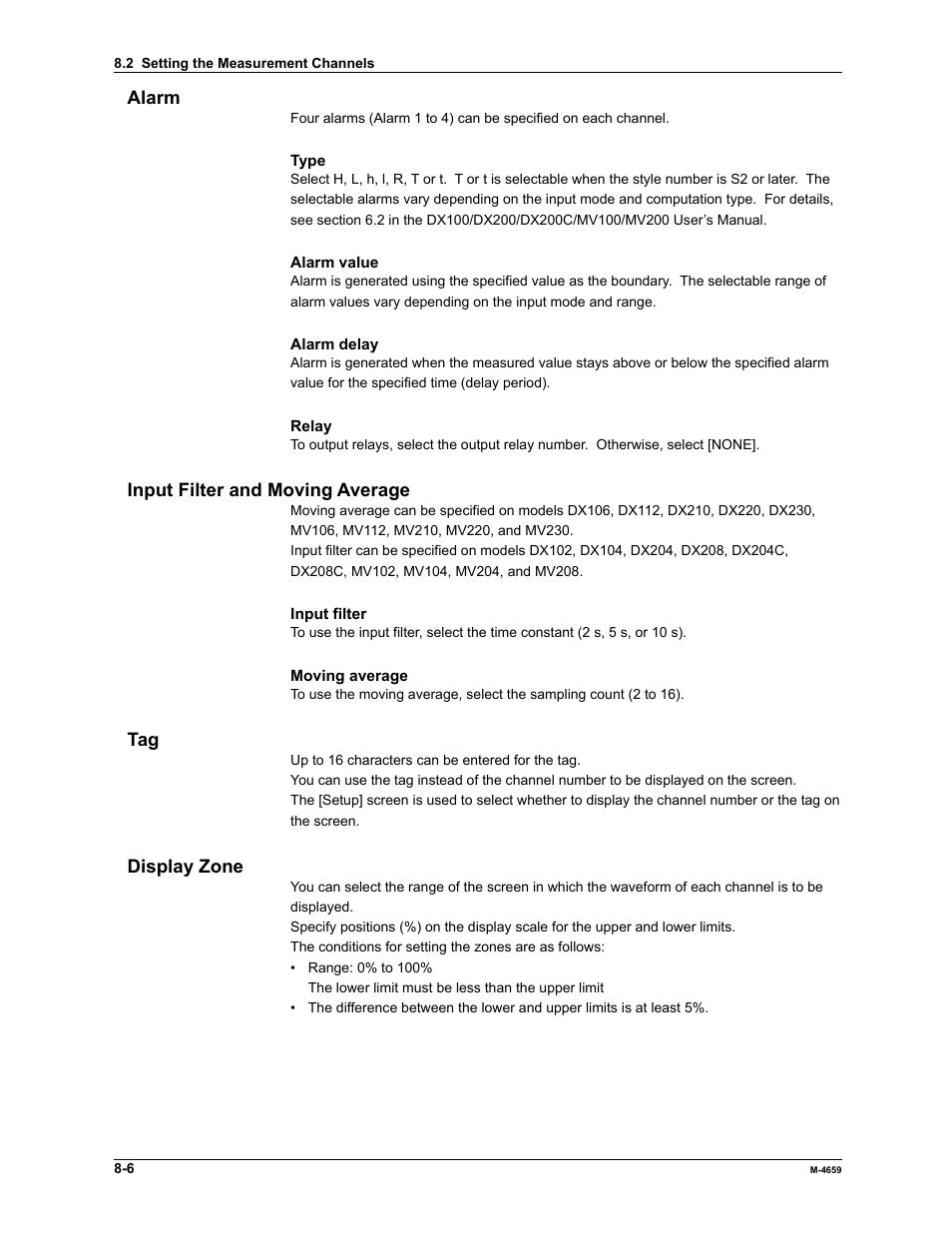 Yokogawa Data Acquisition with PID Control CX2000 User Manual | Page 256 / 286