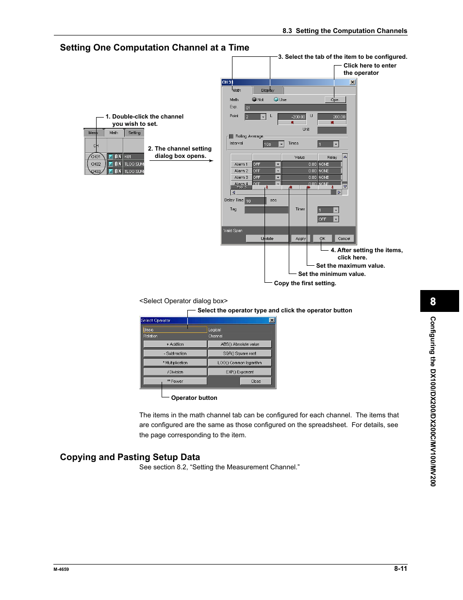 Yokogawa Data Acquisition with PID Control CX2000 User Manual | Page 261 / 286