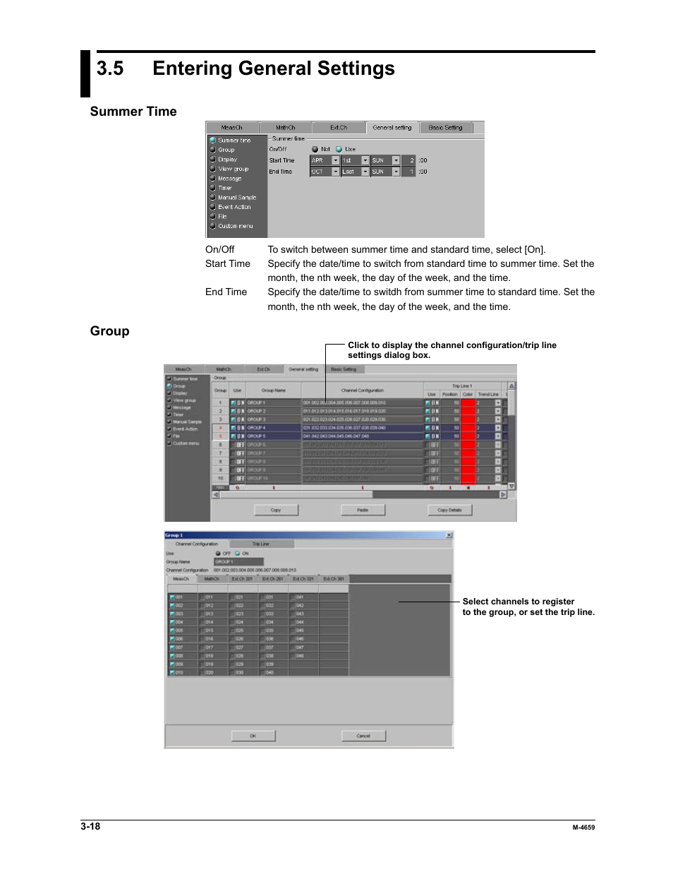 5 entering general settings | Yokogawa Data Acquisition with PID Control CX2000 User Manual | Page 34 / 286