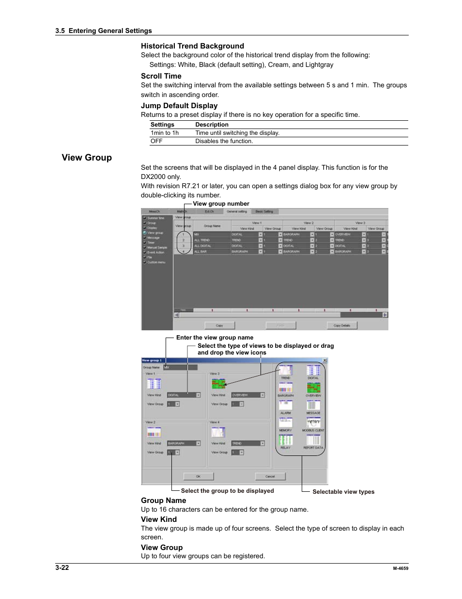 View group | Yokogawa Data Acquisition with PID Control CX2000 User Manual | Page 38 / 286