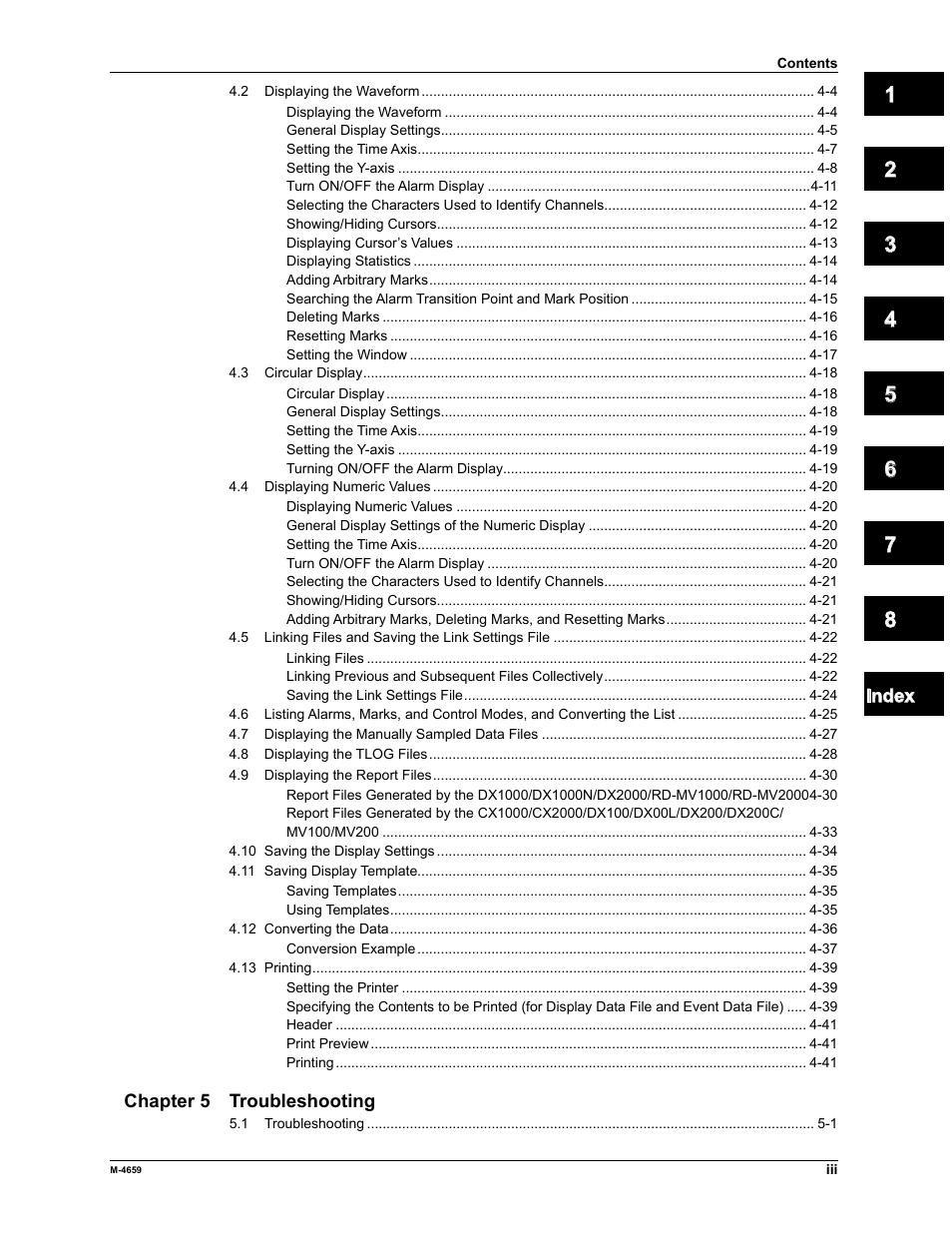 Yokogawa Data Acquisition with PID Control CX2000 User Manual | Page 4 / 286