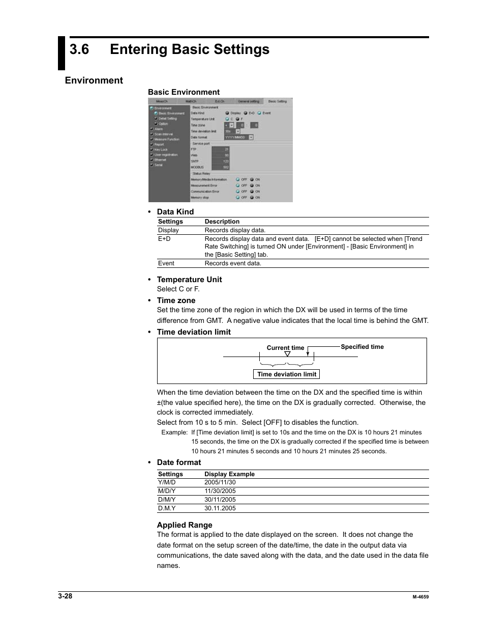 6 entering basic settings, Environment | Yokogawa Data Acquisition with PID Control CX2000 User Manual | Page 44 / 286