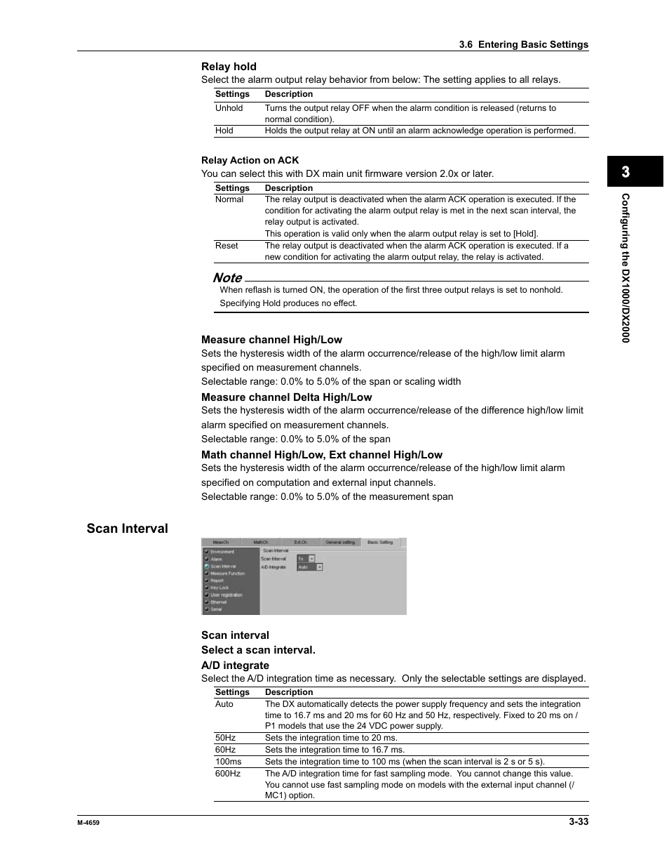 Index, Scan interval | Yokogawa Data Acquisition with PID Control CX2000 User Manual | Page 49 / 286