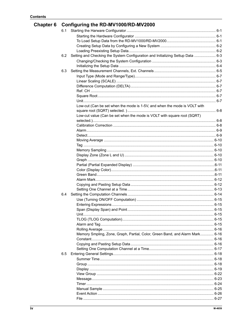 Yokogawa Data Acquisition with PID Control CX2000 User Manual | Page 5 / 286