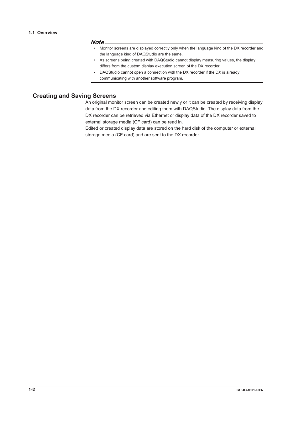 Creating and saving screens, Creating and saving screens -2 | Yokogawa Button Operated DX2000 User Manual | Page 11 / 145