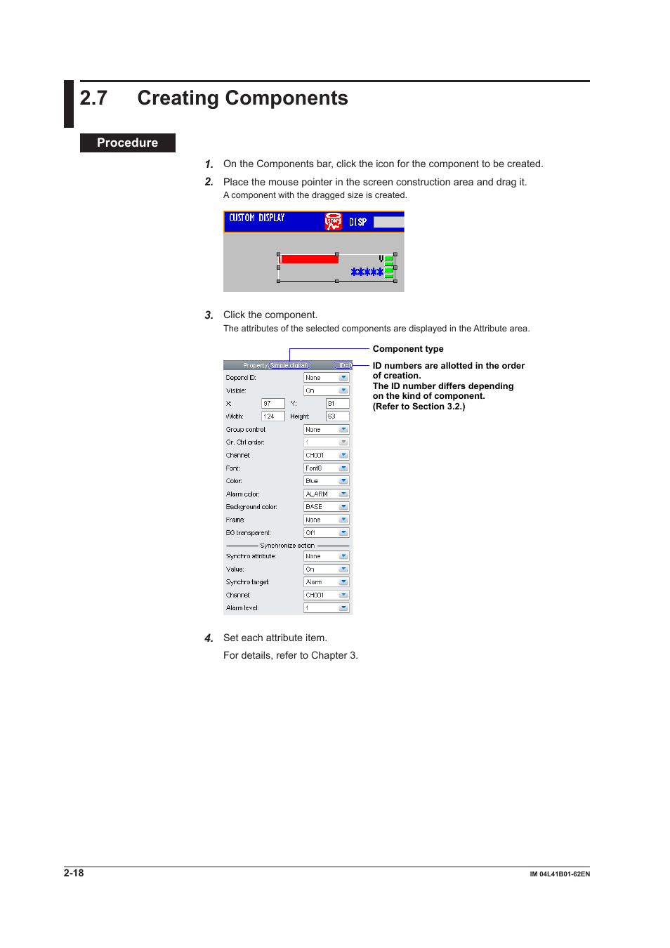 7 creating components, 7 creating components -18 | Yokogawa Button Operated DX2000 User Manual | Page 31 / 145