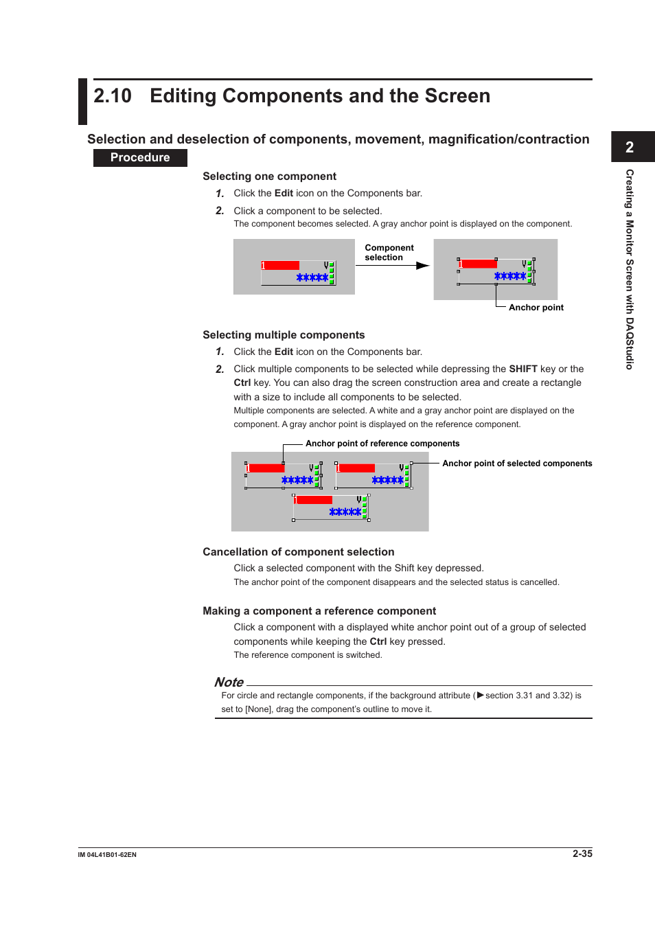 10 editing components and the screen, 10 editing components and the screen -35, Index | Yokogawa Button Operated DX2000 User Manual | Page 48 / 145