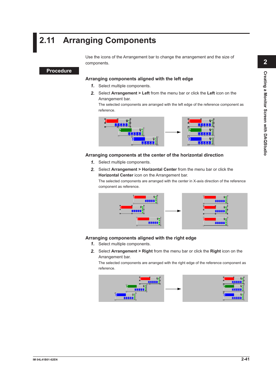 11 arranging components, 11 arranging components -41, Index | Yokogawa Button Operated DX2000 User Manual | Page 54 / 145