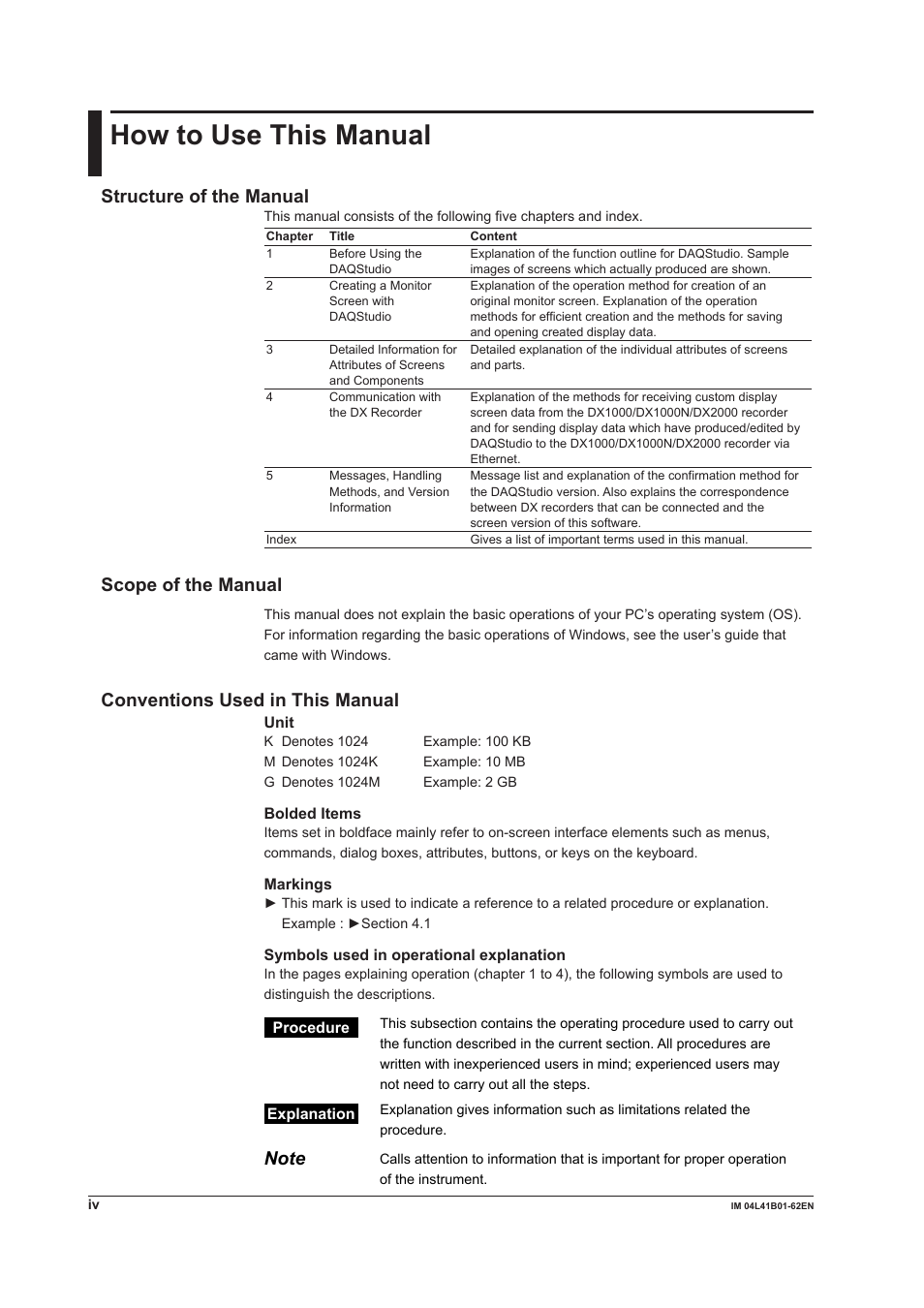 How to use this manual, Structure of the manual, Scope of the manual | Conventions used in this manual | Yokogawa Button Operated DX2000 User Manual | Page 6 / 145