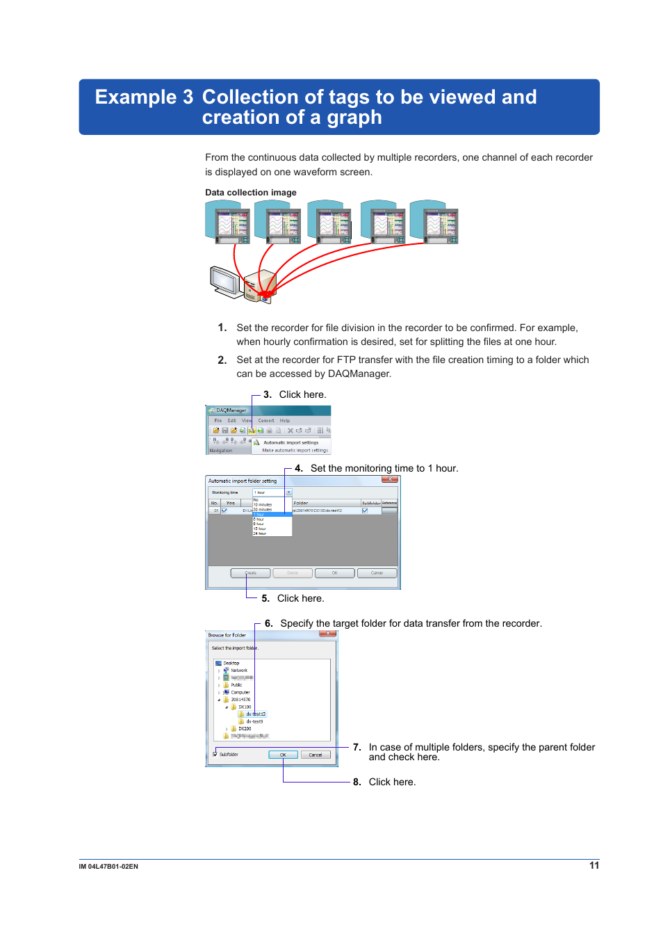 Example 3 | Yokogawa Button Operated MV2000 User Manual | Page 11 / 18