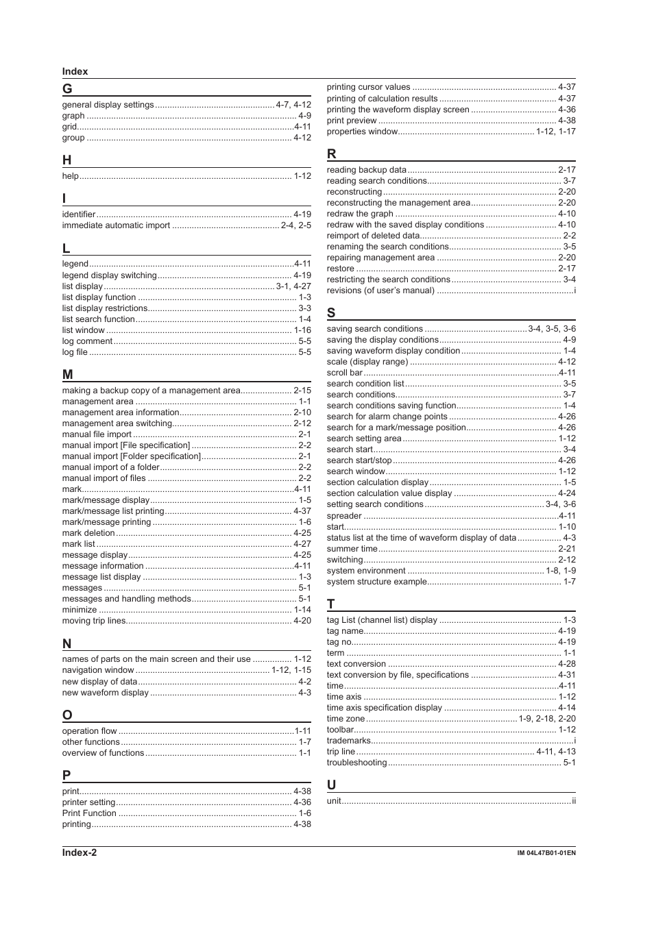 Yokogawa Button Operated MV2000 User Manual | Page 100 / 101