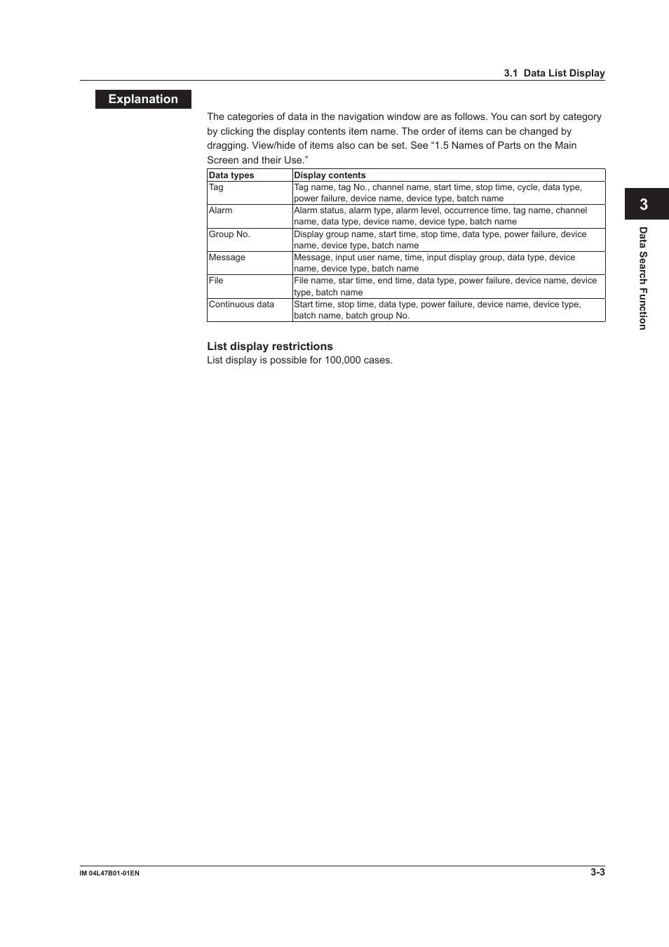 Index | Yokogawa Button Operated MV2000 User Manual | Page 48 / 101