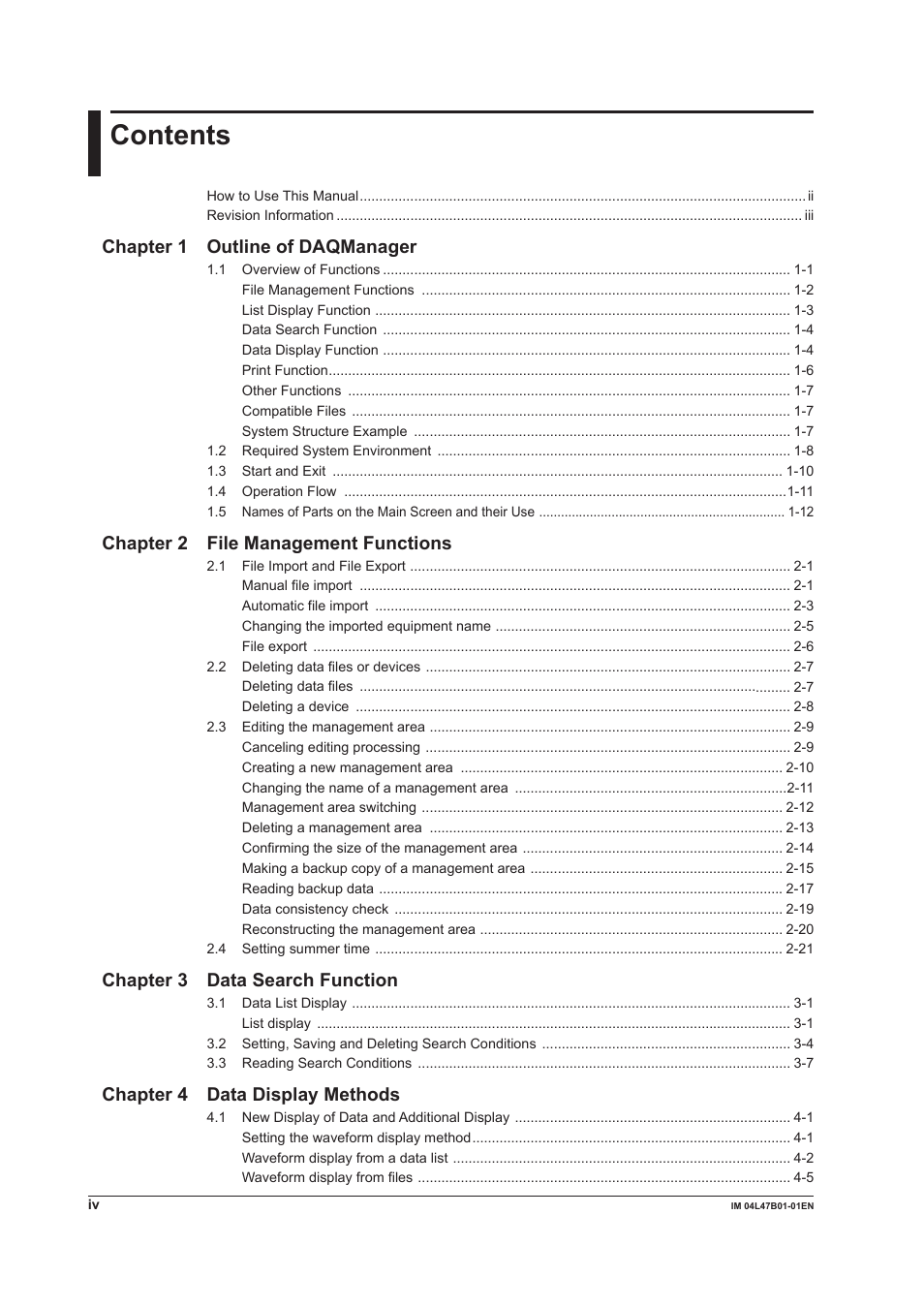 Yokogawa Button Operated MV2000 User Manual | Page 5 / 101