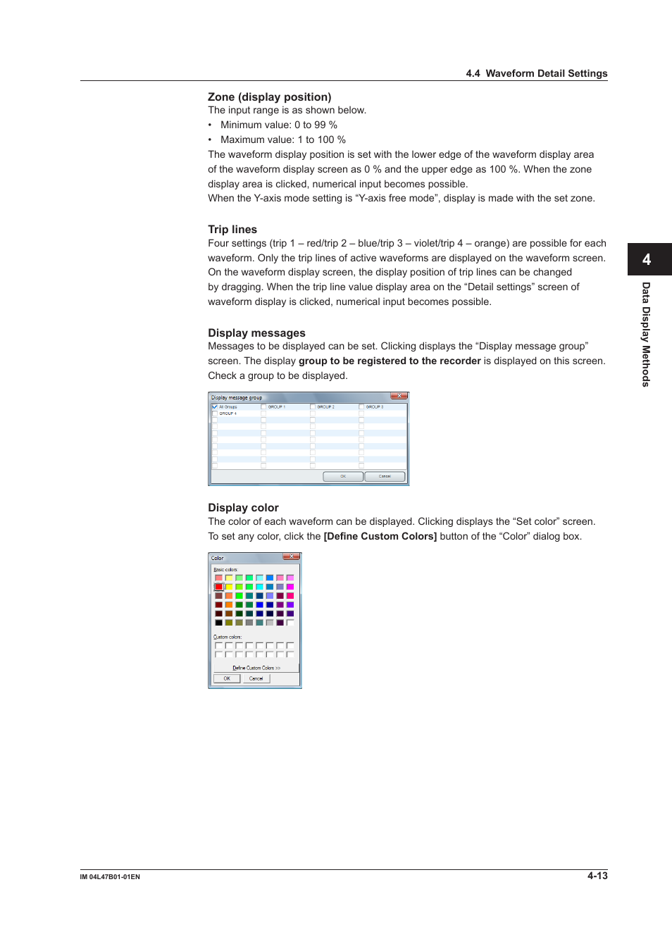 Yokogawa Button Operated MV2000 User Manual | Page 65 / 101