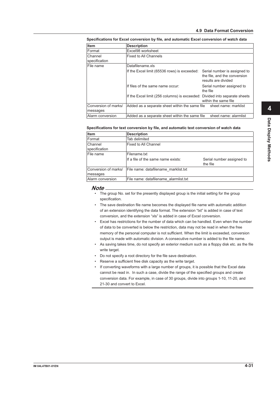 Index | Yokogawa Button Operated MV2000 User Manual | Page 83 / 101