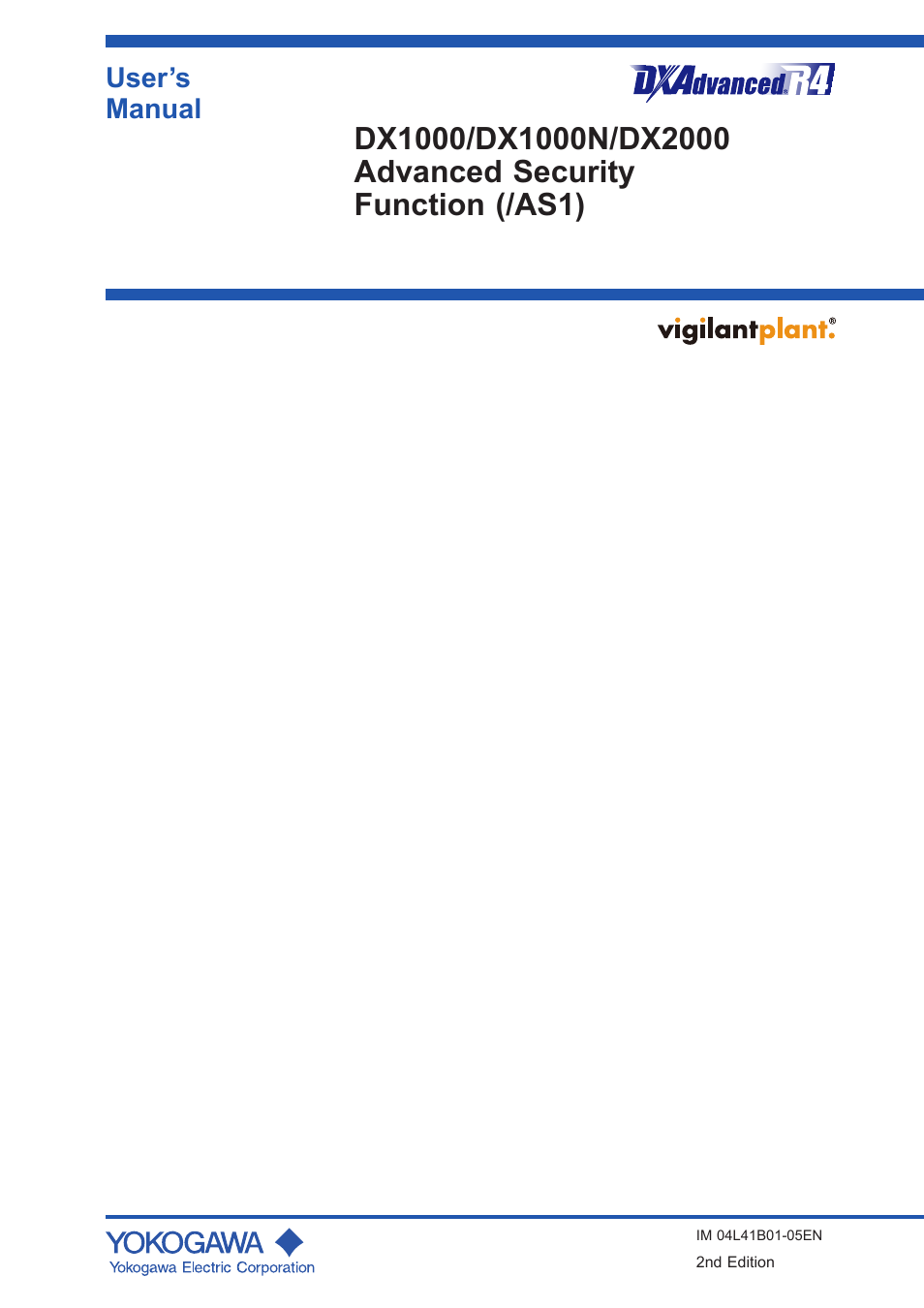 Yokogawa Removable Chassis DX1000N User Manual | 72 pages