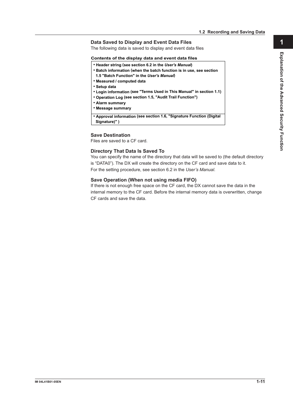 Index app | Yokogawa Removable Chassis DX1000N User Manual | Page 17 / 72