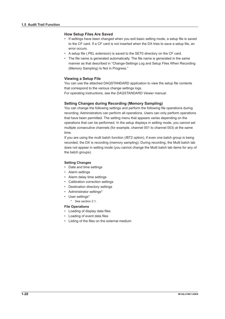 Yokogawa Removable Chassis DX1000N User Manual | Page 34 / 72