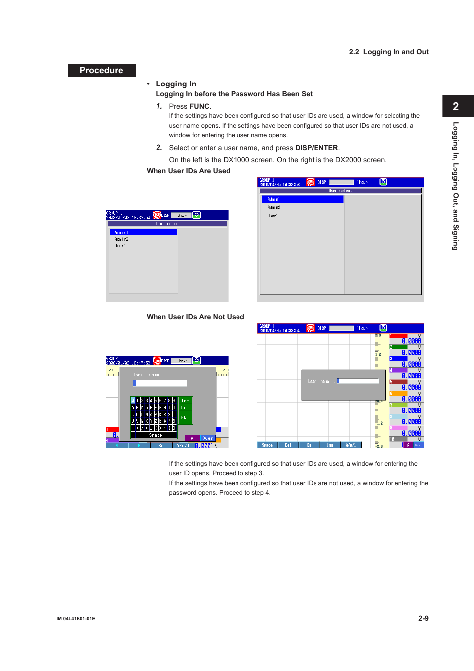 Index app | Yokogawa Removable Chassis DX1000N User Manual | Page 48 / 72