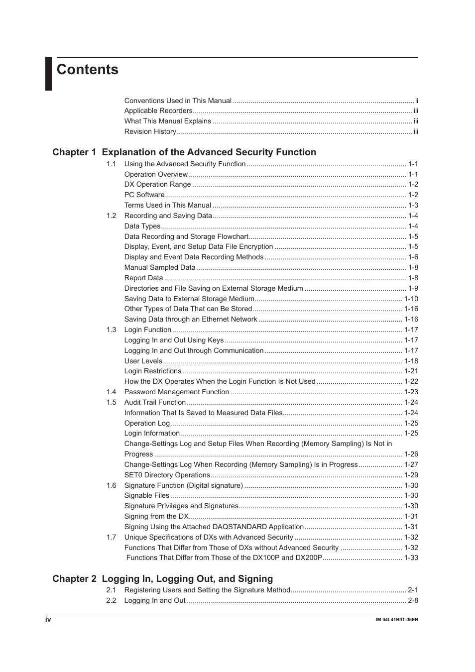 Yokogawa Removable Chassis DX1000N User Manual | Page 5 / 72