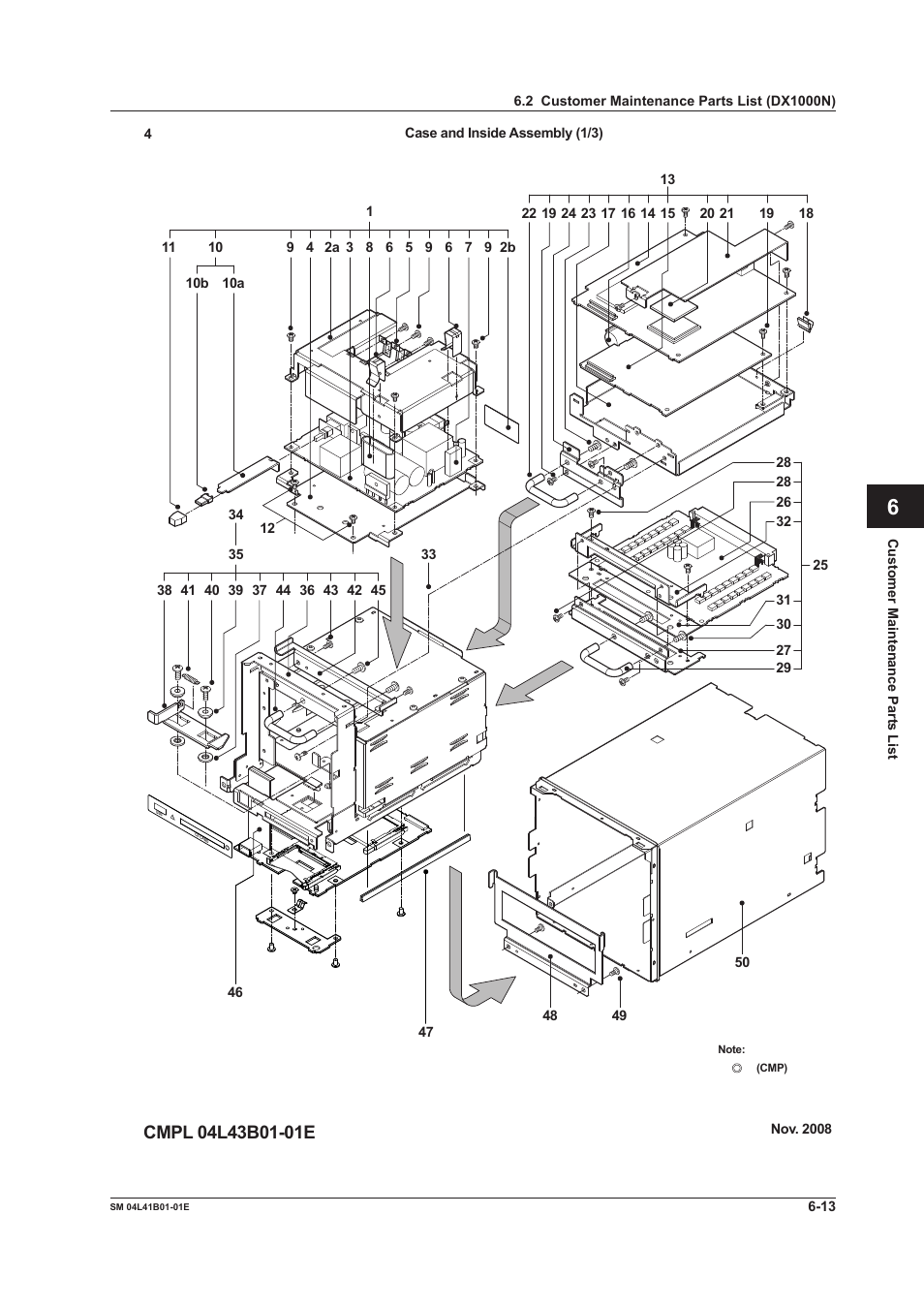 Yokogawa Removable Chassis DX1000N User Manual | Page 42 / 65