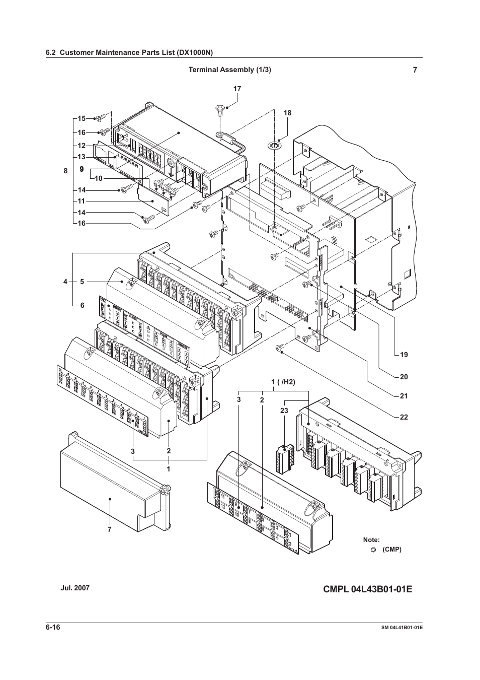 Yokogawa Removable Chassis DX1000N User Manual | Page 45 / 65