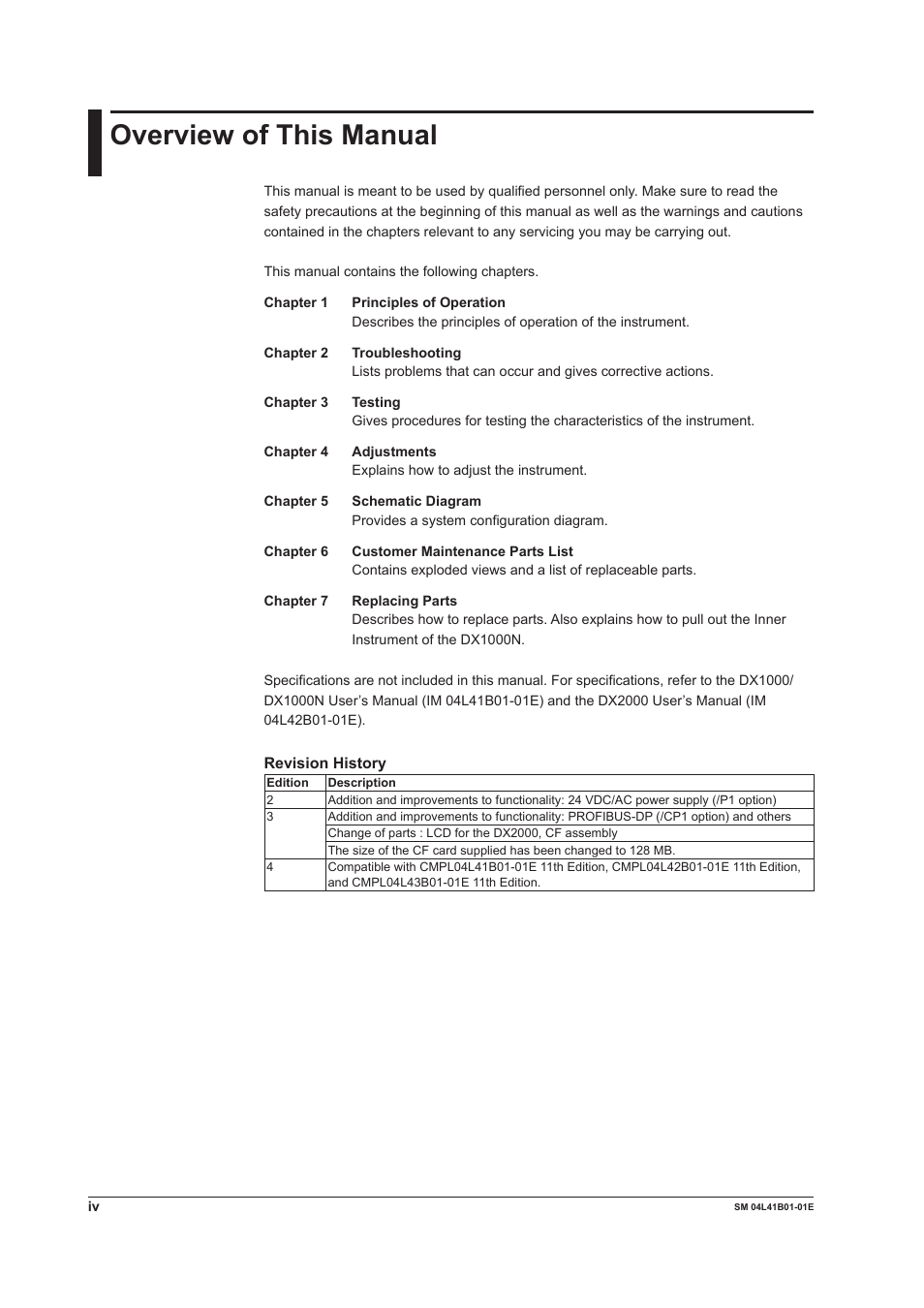 Overview of this manual | Yokogawa Removable Chassis DX1000N User Manual | Page 5 / 65