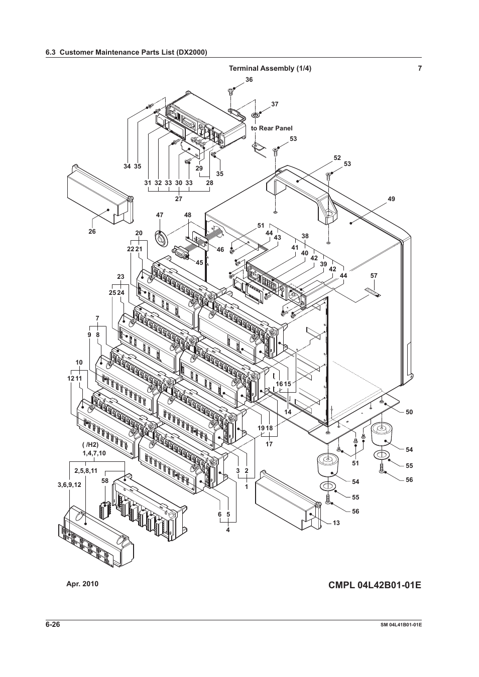 Yokogawa Removable Chassis DX1000N User Manual | Page 55 / 65