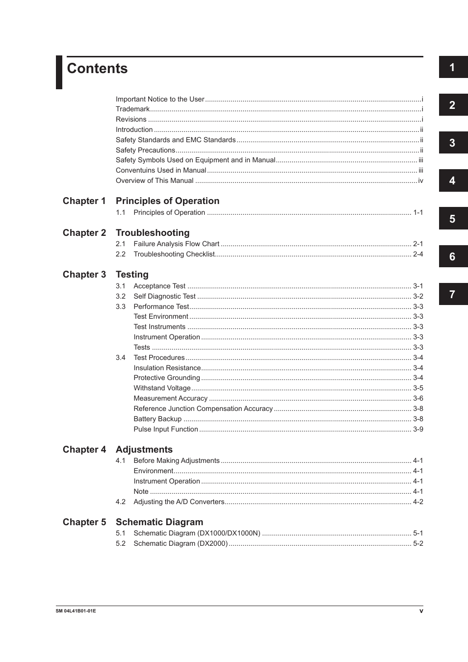 Yokogawa Removable Chassis DX1000N User Manual | Page 6 / 65