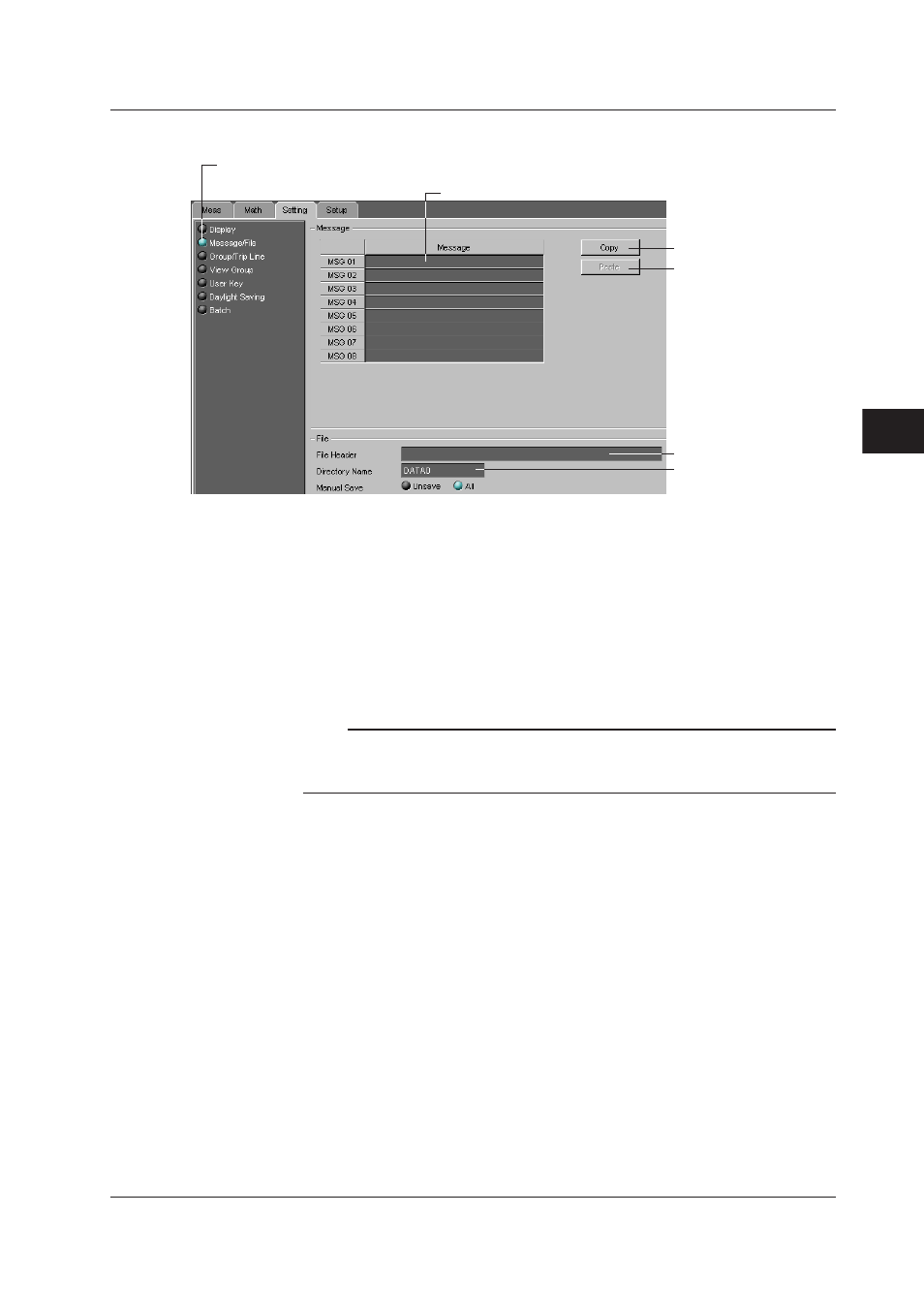 Message/file, Message/file -13 | Yokogawa DAQWORX User Manual | Page 109 / 336