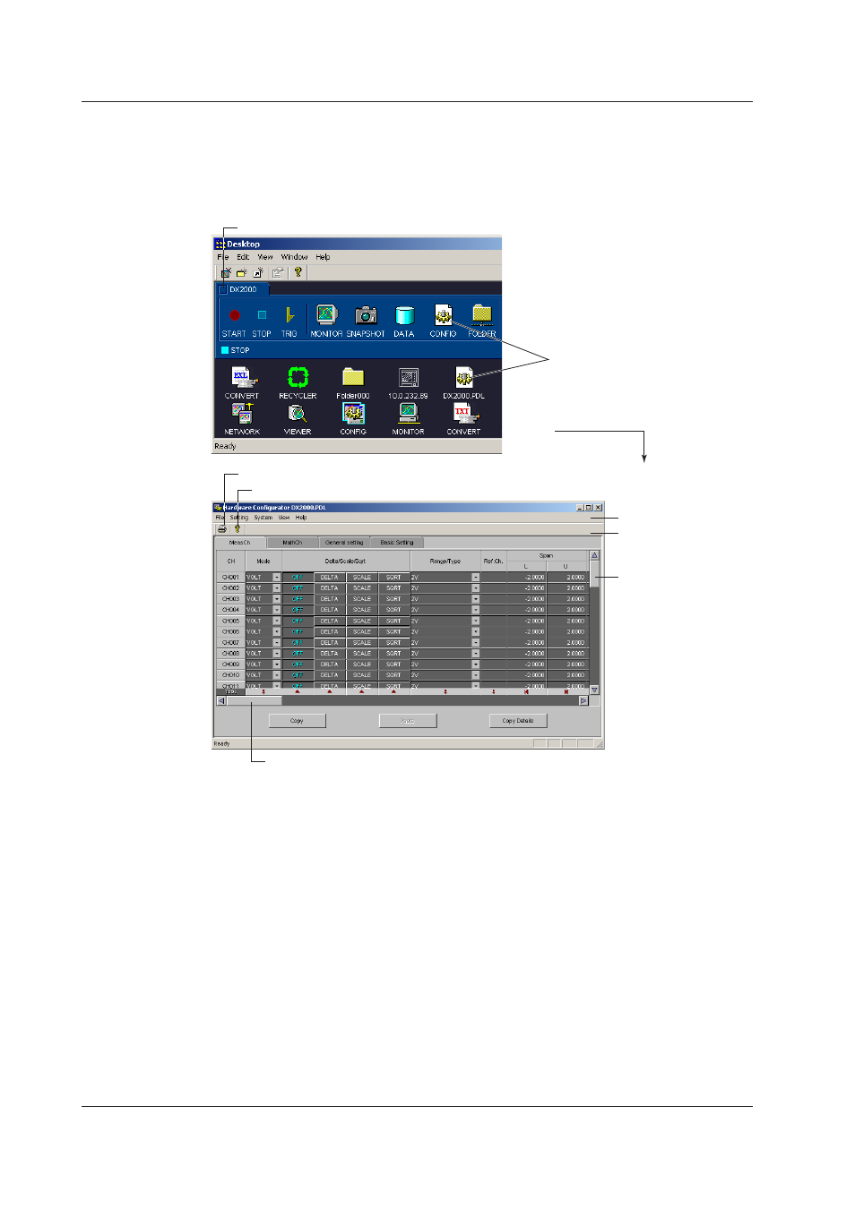 Starting the configurator, Starting the configurator -2, Startng the confgurator | Yokogawa DAQWORX User Manual | Page 129 / 336