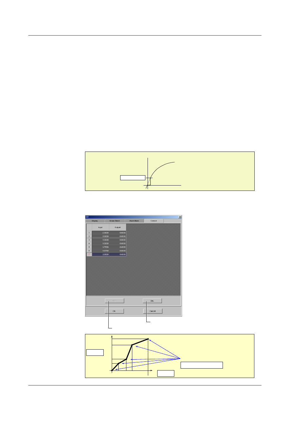 Ref. ch, Square root, Unit | Calibration correction, Ref. ch -6, Square root -6, Unit -6, Sqrt) selected. ) -6, Calibration correction -6, Unt | Yokogawa DAQWORX User Manual | Page 133 / 336
