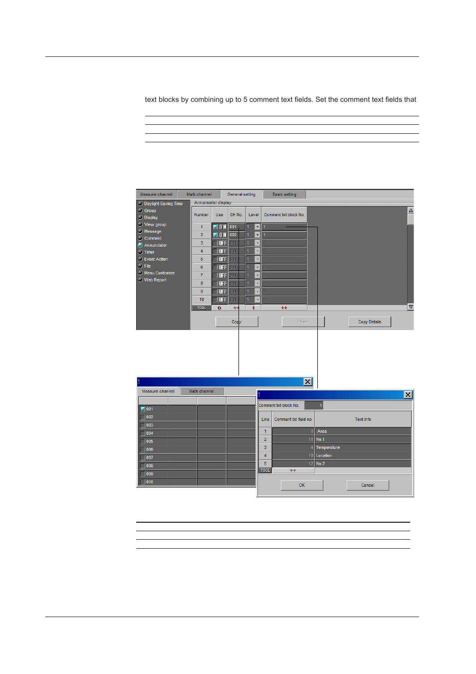 Annuncator (release number 3 or later) | Yokogawa DAQWORX User Manual | Page 151 / 336