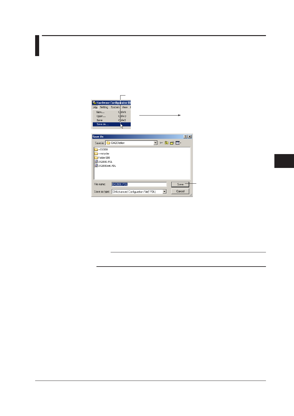 8 saving the setup data, 8 saving the setup data -67, 8 savng the setup data | Yokogawa DAQWORX User Manual | Page 194 / 336